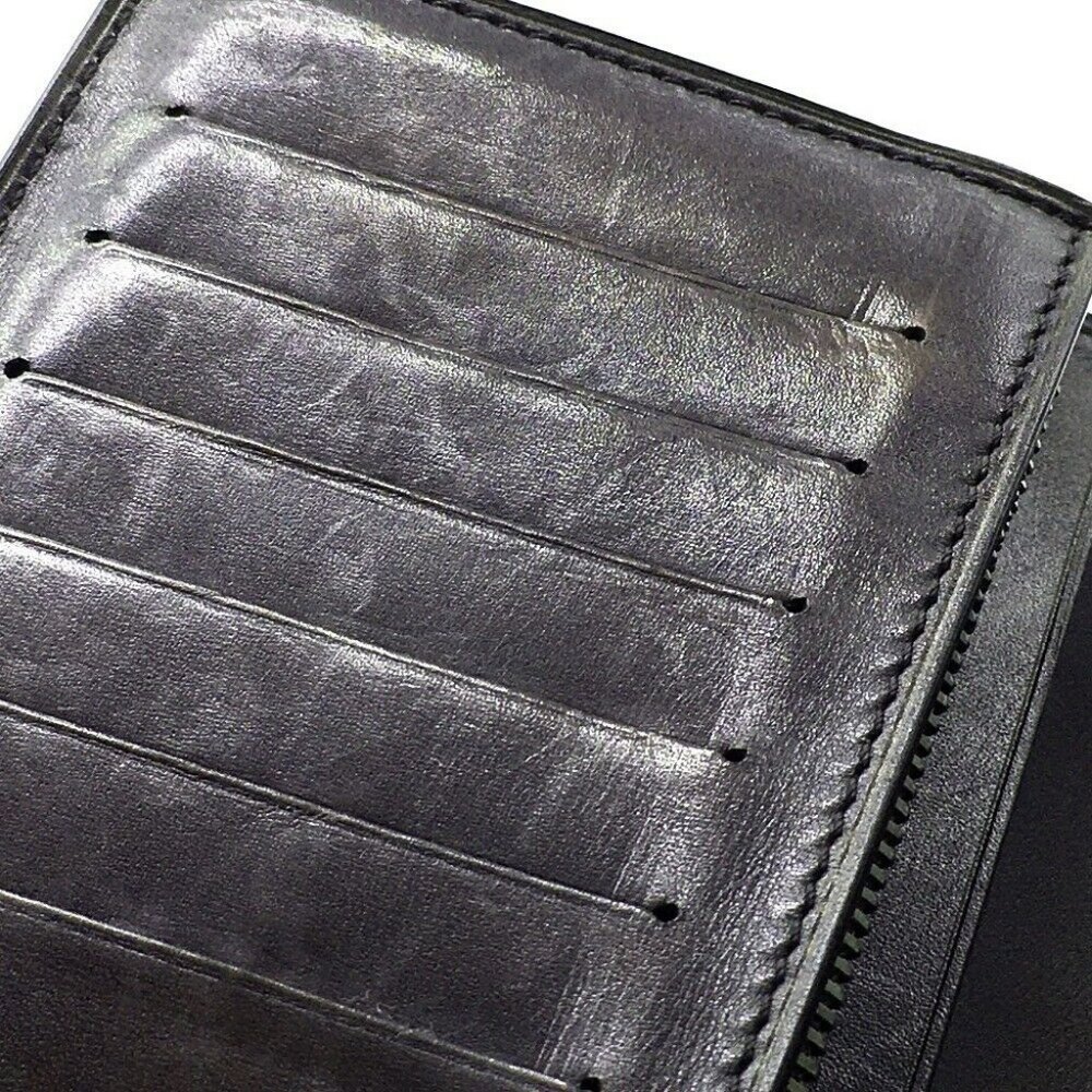 BERLUTI Calligraphy Ebene Leather Bi-fold Wallet - Picture 7 of 10